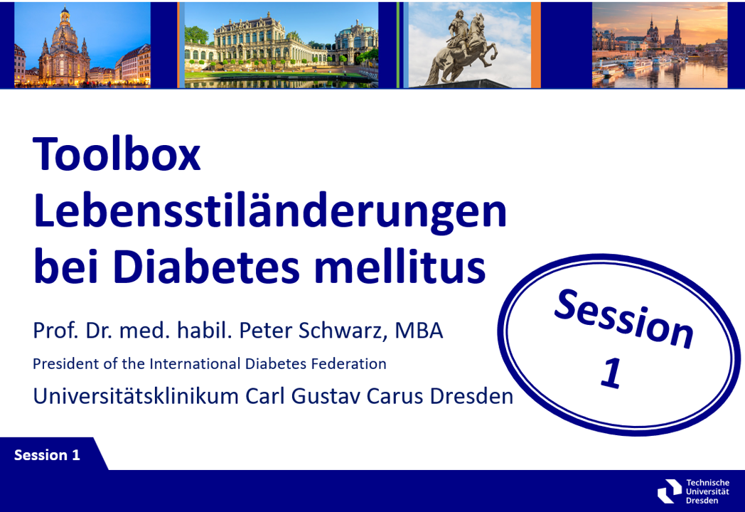 CME-Kurs: Toolbox Lebensstiländerungen bei Diabetes mellitus - Session 1